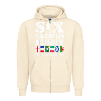 Sandshell rugby 6 nations england france ireland italy scotland wales t shirt Zipper Hoodie - linhVisuals