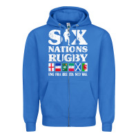True Royal rugby 6 nations england france ireland italy scotland wales t shirt Zipper Hoodie - linhVisuals