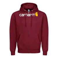 Burgundy carhartt Zipper Hoodie - linhVisuals