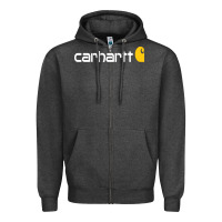 Charcoal Heather carhartt Zipper Hoodie - linhVisuals