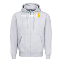 Heather Grey carhartt Zipper Hoodie - linhVisuals