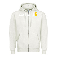 Oatmeal Heather carhartt Zipper Hoodie - linhVisuals
