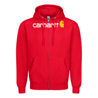 Red carhartt Zipper Hoodie - linhVisuals