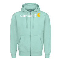 Seafoam carhartt Zipper Hoodie - linhVisuals
