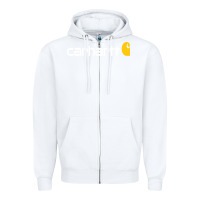 White carhartt Zipper Hoodie - linhVisuals