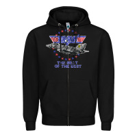 Black top gun the best of the best Zipper Hoodie - linhVisuals