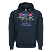 Navy top gun the best of the best Zipper Hoodie - linhVisuals