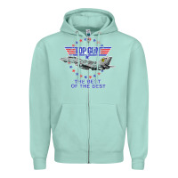 Seafoam top gun the best of the best Zipper Hoodie - linhVisuals