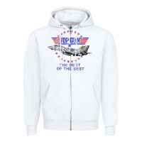 White top gun the best of the best Zipper Hoodie - linhVisuals