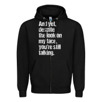 Black trending sarcastic adult humor Zipper Hoodie - linhVisuals
