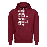 Burgundy trending sarcastic adult humor Zipper Hoodie - linhVisuals