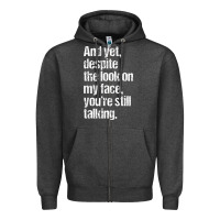 Charcoal Heather trending sarcastic adult humor Zipper Hoodie - linhVisuals