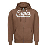 Chestnut eagles school sports fan team spirit mascot gift Zipper Hoodie - linhVisuals