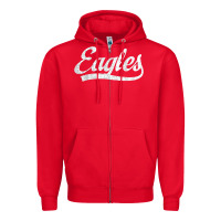 Red eagles school sports fan team spirit mascot gift Zipper Hoodie - linhVisuals
