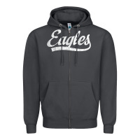 Smoke eagles school sports fan team spirit mascot gift Zipper Hoodie - linhVisuals