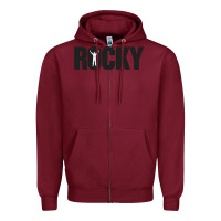 Burgundy movie sport rocky Zipper Hoodie - linhVisuals