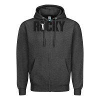 Charcoal Heather movie sport rocky Zipper Hoodie - linhVisuals