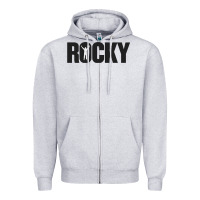 Heather Grey movie sport rocky Zipper Hoodie - linhVisuals