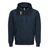 Navy movie sport rocky Zipper Hoodie - linhVisuals