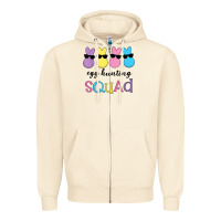 Sandshell easter egg hunting squad kindergarten squad girls boys kids Zipper Hoodie - linhVisuals