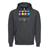Smoke easter egg hunting squad kindergarten squad girls boys kids Zipper Hoodie - linhVisuals