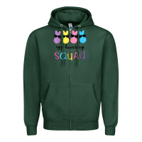 Sports Green easter egg hunting squad kindergarten squad girls boys kids Zipper Hoodie - linhVisuals