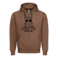 Chestnut sunglass bunny hip hop hippity  easter gift  mens & womens t shirt Zipper Hoodie - linhVisuals