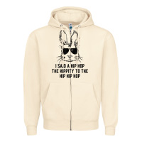 Sandshell sunglass bunny hip hop hippity  easter gift  mens & womens t shirt Zipper Hoodie - linhVisuals