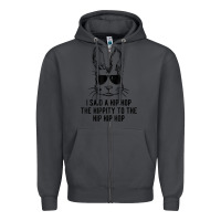 Smoke sunglass bunny hip hop hippity  easter gift  mens & womens t shirt Zipper Hoodie - linhVisuals
