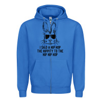 True Royal sunglass bunny hip hop hippity  easter gift  mens & womens t shirt Zipper Hoodie - linhVisuals