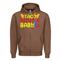 Chestnut taco bout a baby pregnancy announcement cinco de mayo party t shirt Zipper Hoodie - linhVisuals