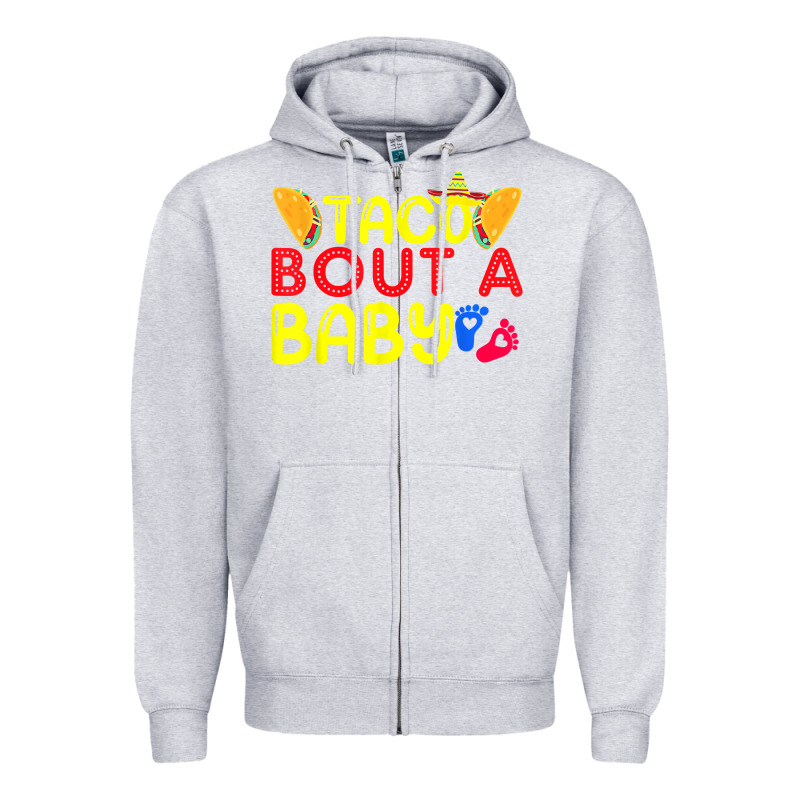 Taco Bout A Baby Pregnancy Announcement Cinco De Mayo Party T Shirt Zipper Hoodie by linhVisuals | Teevron