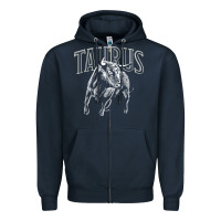 Navy taurus zodiac sign horoscope may astrology t shirt Zipper Hoodie - linhVisuals