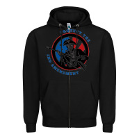 Black american patriot Zipper Hoodie - linhVisuals
