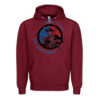 Burgundy american patriot Zipper Hoodie - linhVisuals