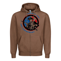 Chestnut american patriot Zipper Hoodie - linhVisuals