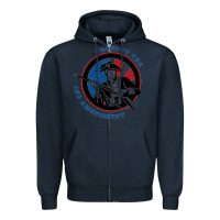 Navy american patriot Zipper Hoodie - linhVisuals