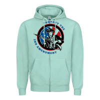 Seafoam american patriot Zipper Hoodie - linhVisuals