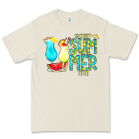 Bone sweet summer time turquoise yellow Premium Tee - CowCowDesign