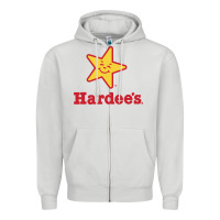 Dove Grey hardee's Zipper Hoodie - linhVisuals