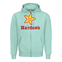Seafoam hardee's Zipper Hoodie - linhVisuals