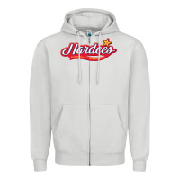 Dove Grey hardee's Zipper Hoodie - linhVisuals