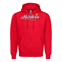 Red hardee's Zipper Hoodie - linhVisuals