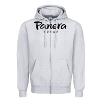 Heather Grey panera bread Zipper Hoodie - linhVisuals