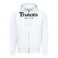 White panera bread Zipper Hoodie - linhVisuals