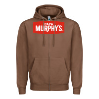 Chestnut papa murphy's Zipper Hoodie - linhVisuals