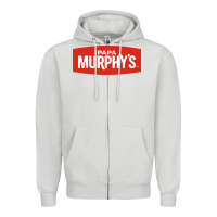 Dove Grey papa murphy's Zipper Hoodie - linhVisuals