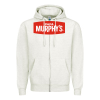 Oatmeal Heather papa murphy's Zipper Hoodie - linhVisuals