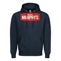 Navy papa murphy's Zipper Hoodie - linhVisuals