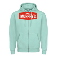 Seafoam papa murphy's Zipper Hoodie - linhVisuals